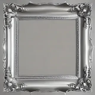 silver picture frame png