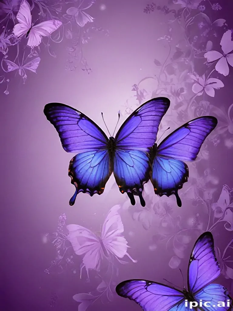purple butterfly background