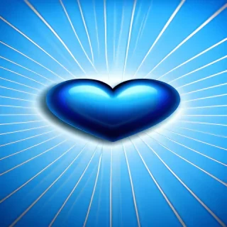 blue heart wallpaper