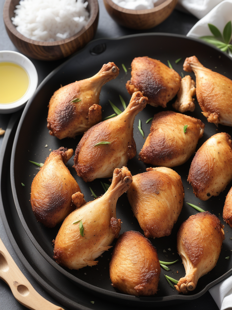 can you fry chicken in coconut oil