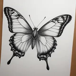 buterfly sketch