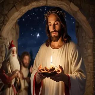 jesus at christmas images