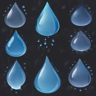 water drops clip art