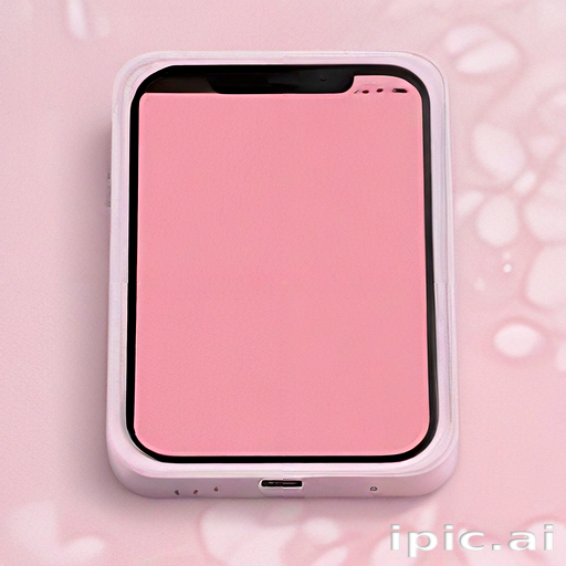 Pink Raspberry Phone Stylish Pink Phone Case Displaying a Minimalist Design on a Soft Background