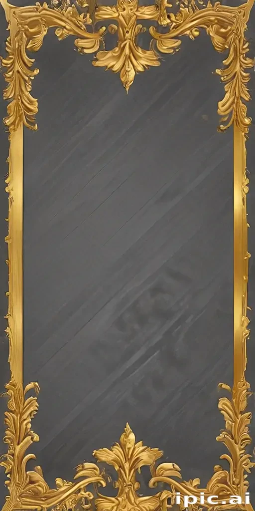 transparent background gold border