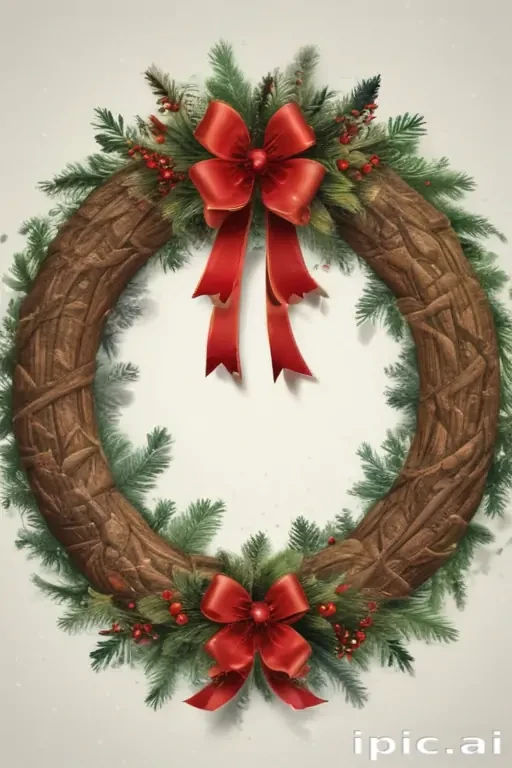 christmas wreath clip art