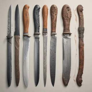 drawings of knives