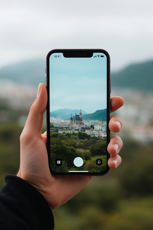 holding a phone