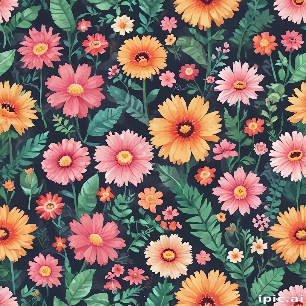 pixel flowers