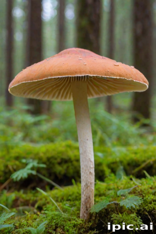 thin stemmed mushroom