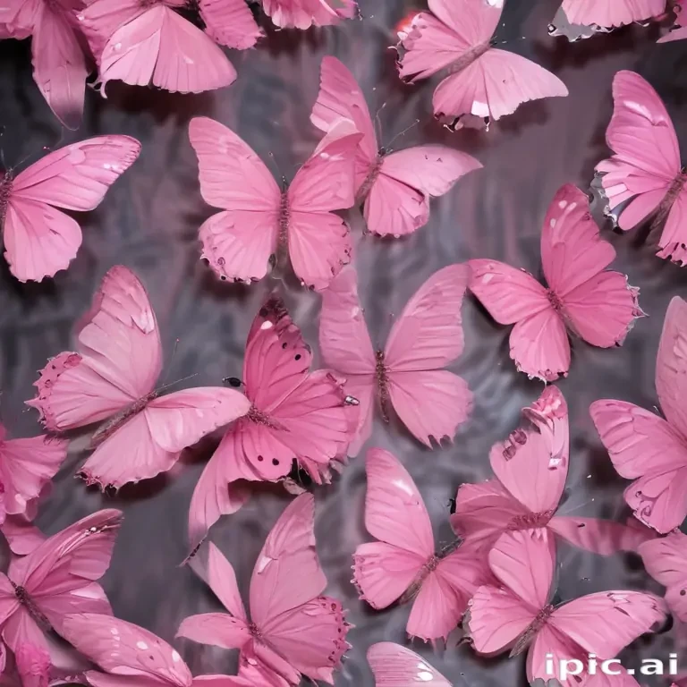 images of pink butterflies
