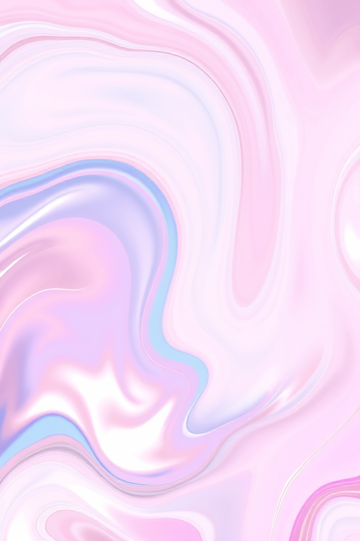 Create an abstract image featuring swirling pastel colors with a glossy, iridescent texture resembling fluid or flowing liquid with hints of pink, blue, and metallic sheen.