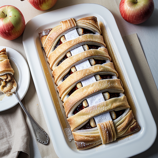 apple strudel using filo pastry