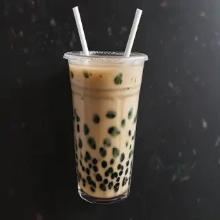 aesthetic boba tea background