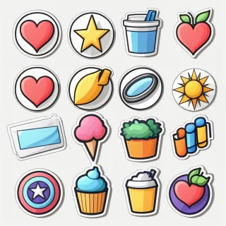 stickers clip art