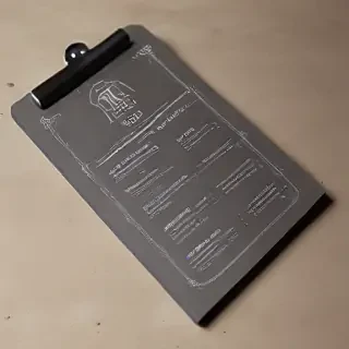 menu mock up