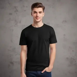 black tee shirt mockup