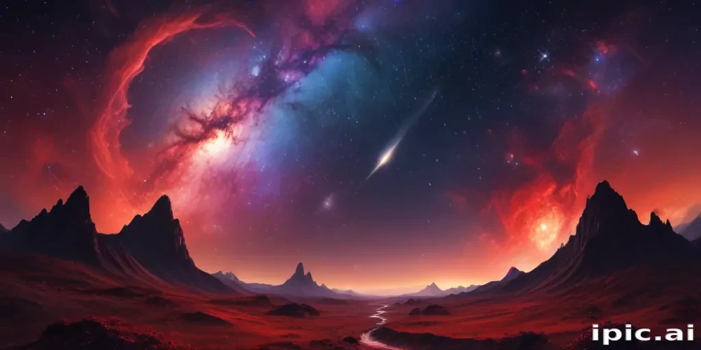 galaxy red wallpaper
