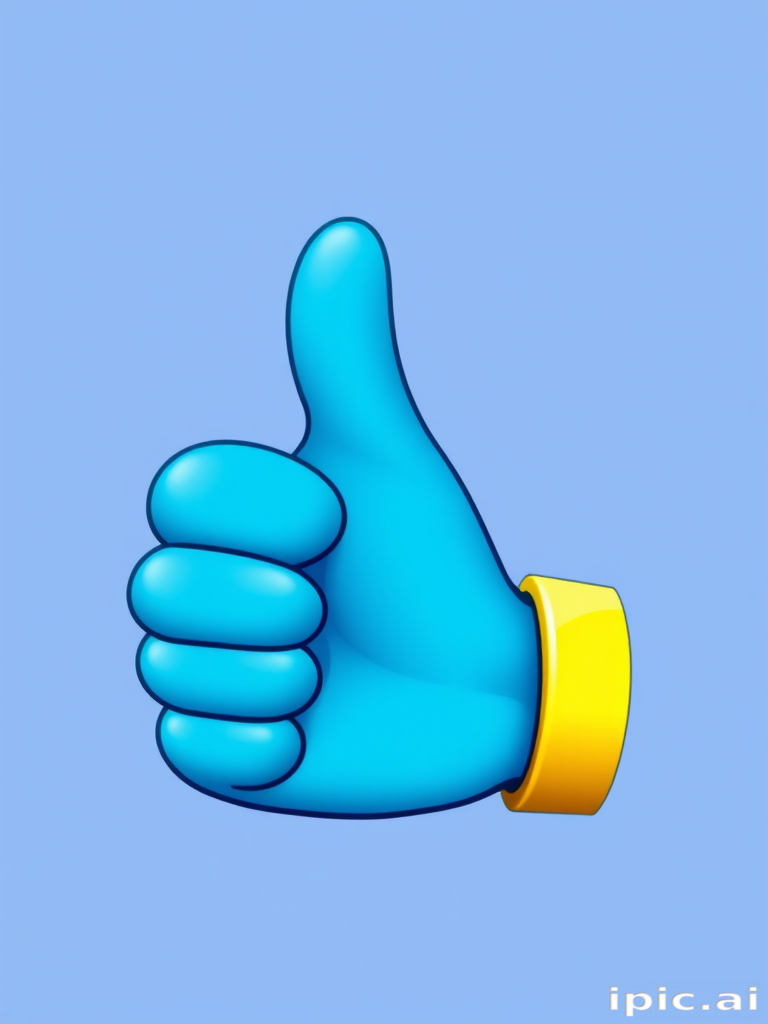 blue thumbs up emoji