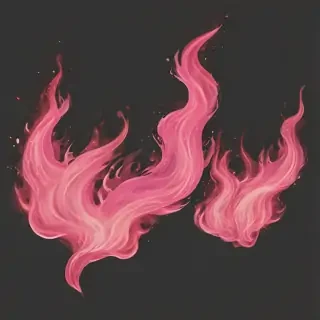 pink flames png