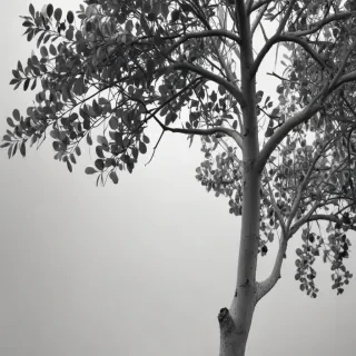 eucalyptus clipart black and white