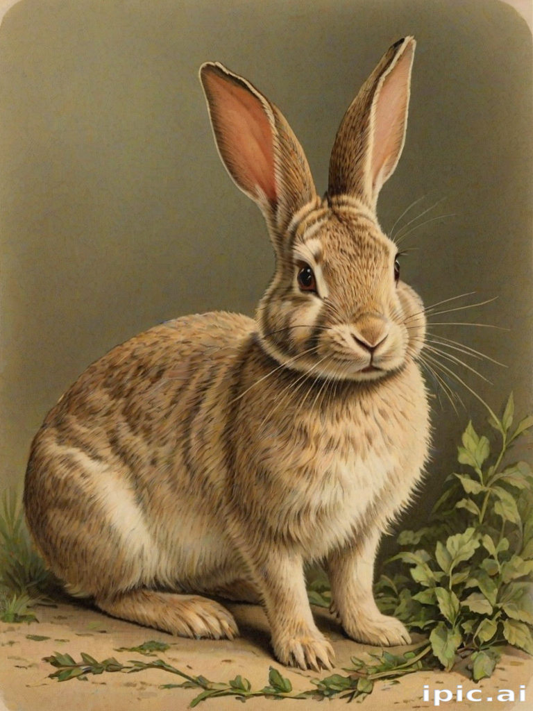 vintage rabbit images