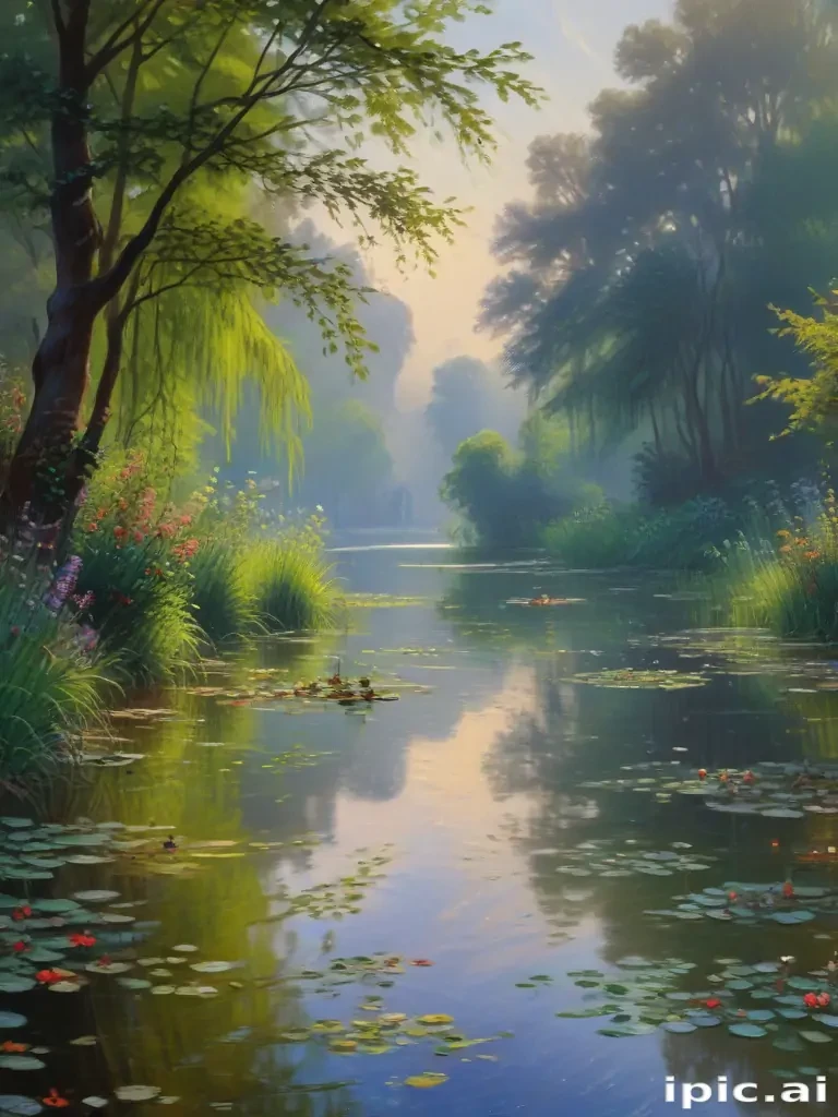 monet painting wallpaper