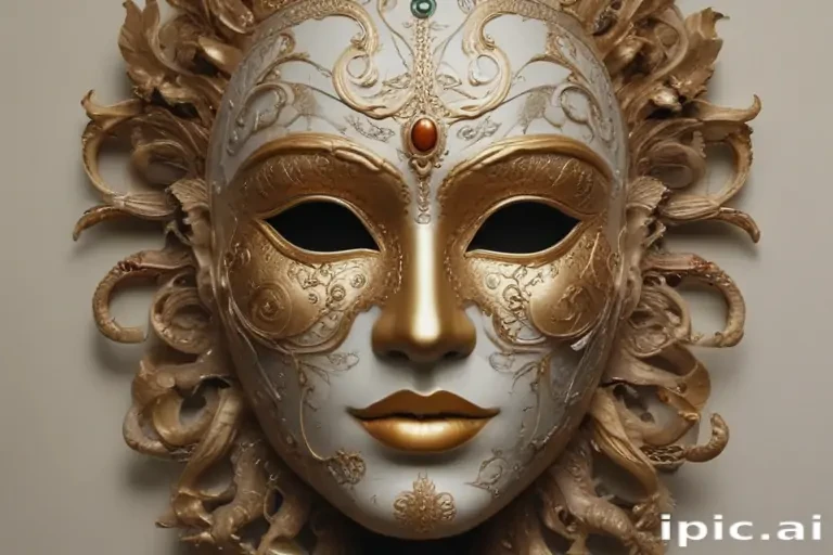 drawing of a mask