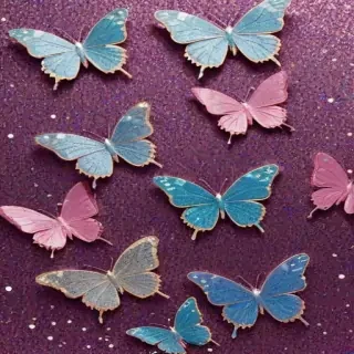 glitter butterfly wallpaper