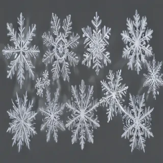 transparent snowflakes