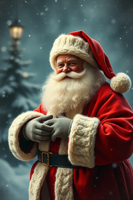 vintage santa images free