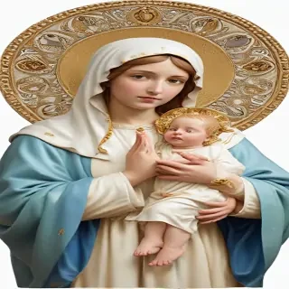 virgin mary clip art