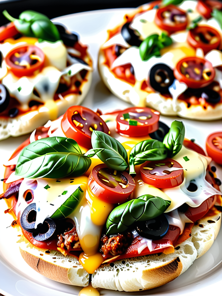 air fryer english muffin pizza