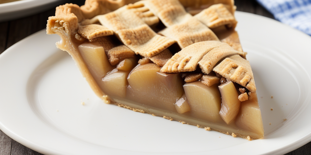 apple pie with a graham cracker crust