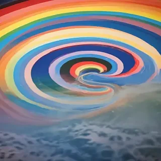 rainbow back round