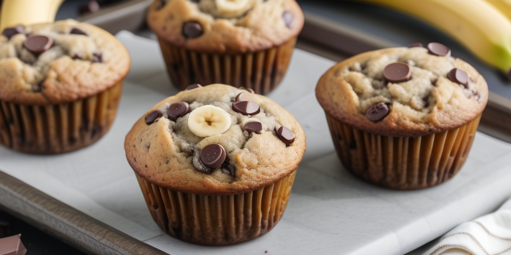 gluten free banana chocolate chip muffins