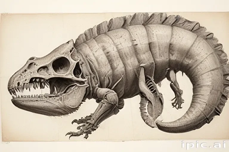 fossil drawing
