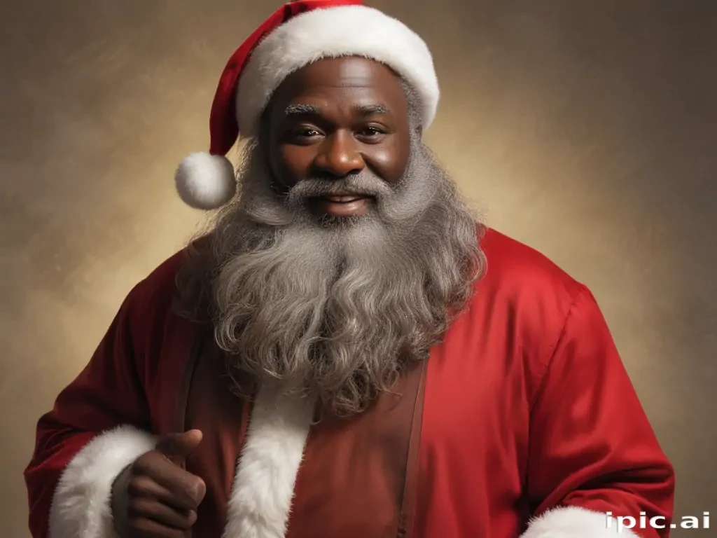 image of black santa