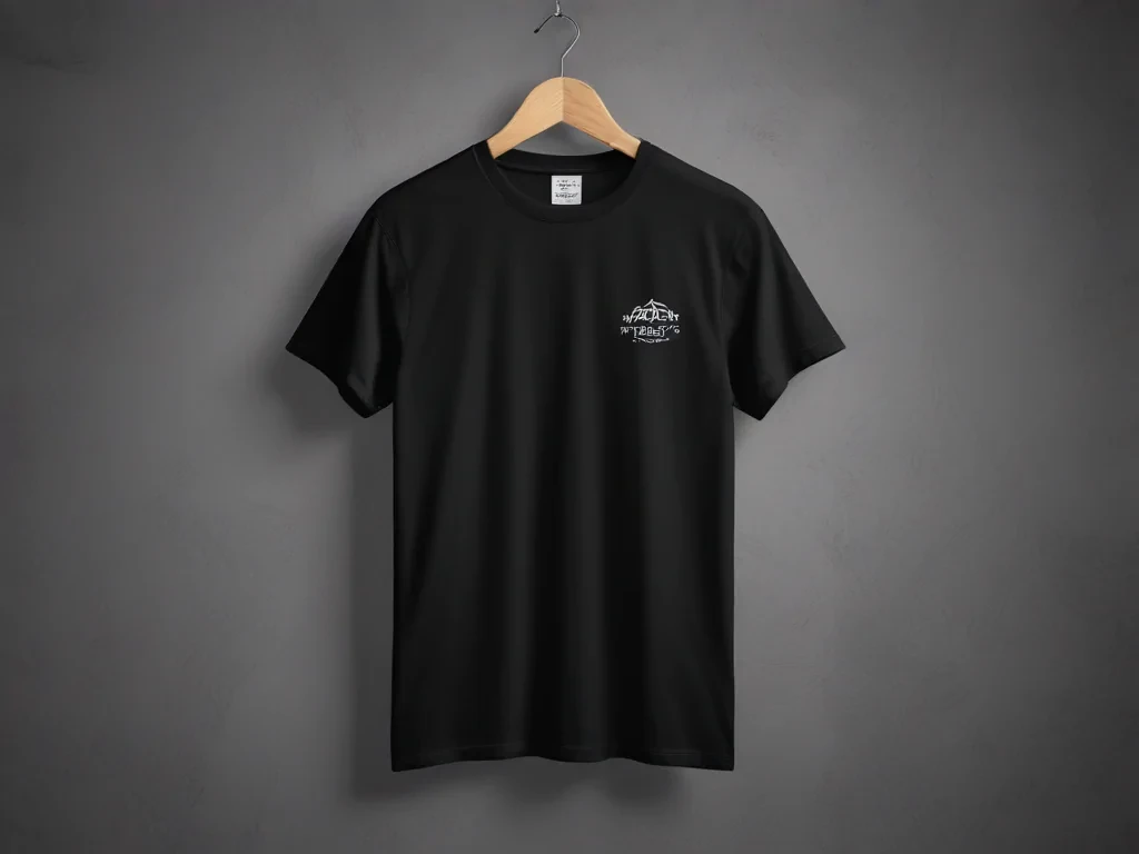 high resolution black t shirt template