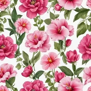 flowers with white background