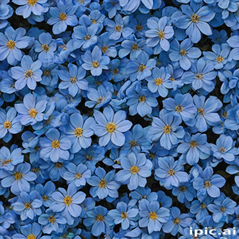 blue flowers aesthetic