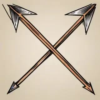 drawn arrow