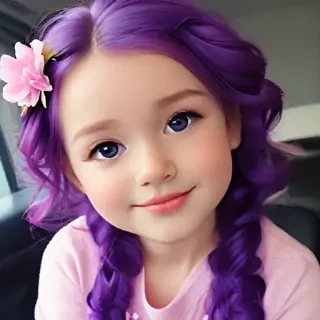 purple cute