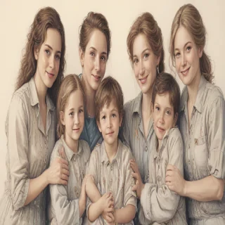 drawings of family
