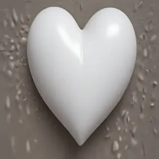 white heart