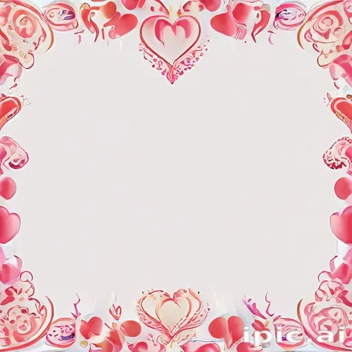 heart border png aesthetic