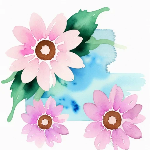 background watercolor flower