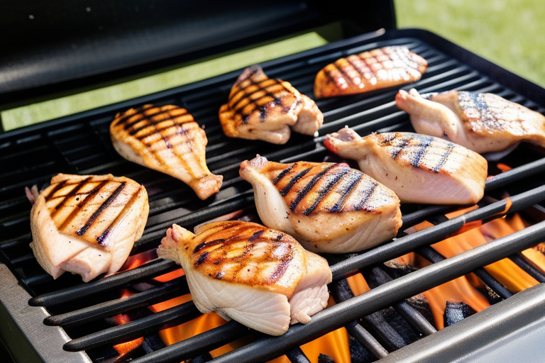 grilled chicken on the barbie