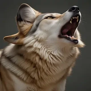 wolf howling png