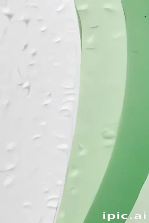 white and green background